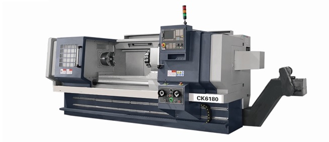 TORNO CK6180x2000 CON CONTROL CNC FANUC CON 104mm HUSILLO