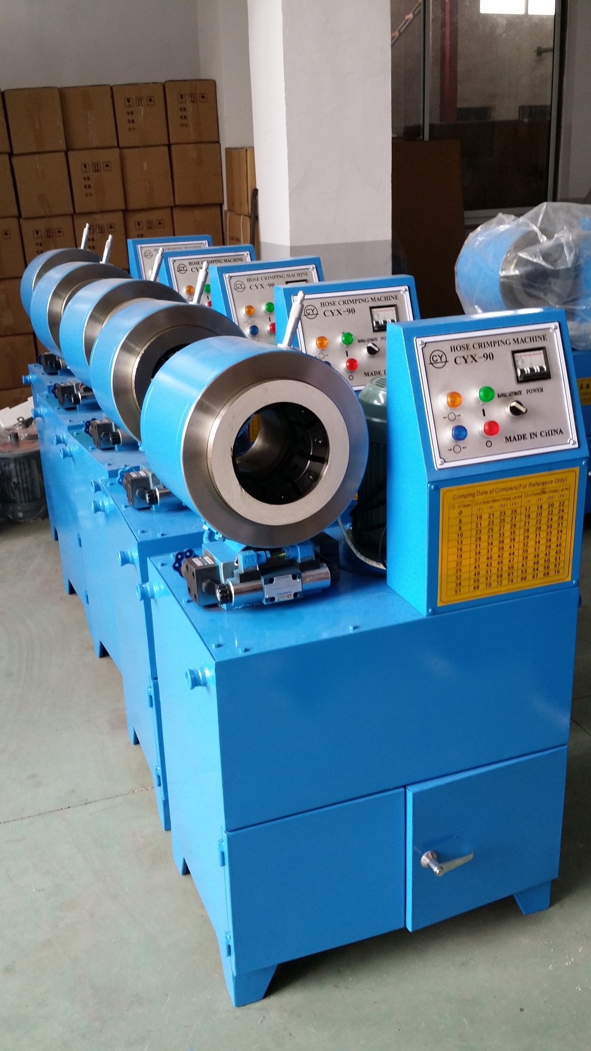 PRENSA HIDRAULICA PARA TERMINALES HIDRAULICOS CYX-90