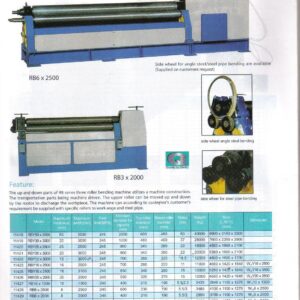 CILINDRADORA MECANICA SIN PRECILINDRADO,MOD.W11-16X2000,NEW