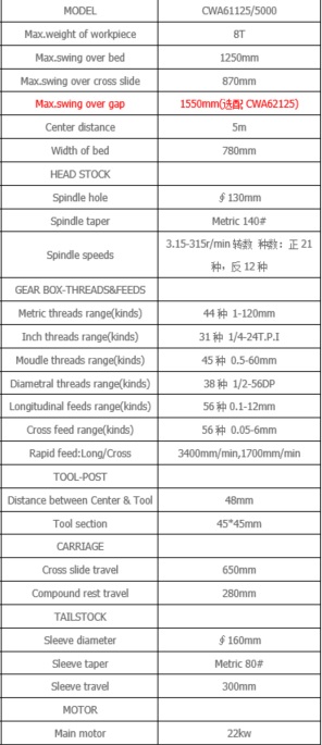 TORNO TOS TIMEMASTER MODELO CWA61125/5000 CON 130mm HUSILLO - Imagen 2