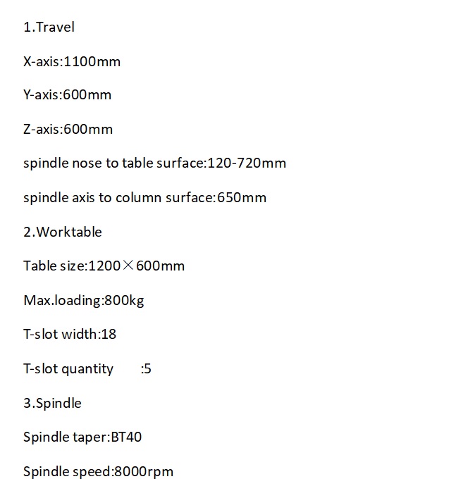 CENTRO DE MECANIZADO VERTICAL MODELO VMC1160L, FANUC CONTROL - Imagen 5